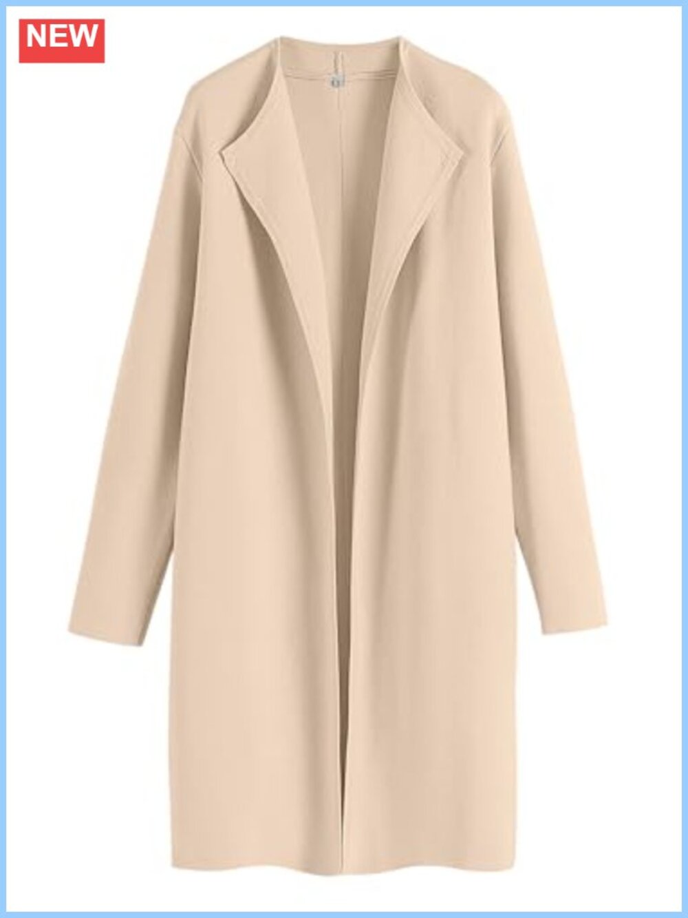 Women's Oversized Long Cardigan Sweater Lapel Knit Warm Coatigan